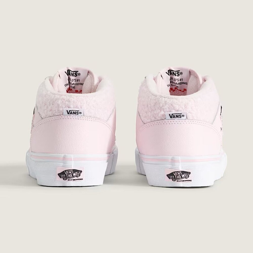 Vans Skate Half Cab Sherpa Leather Pink White VN0A5FCDY3K Men's Size 10 Shoes US - Picture 13 of 14